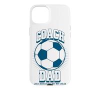 Carcasa para iPhone 15 Plus Soccer Coach Dad Like a Regular Dad but Way Cooler Soccer
