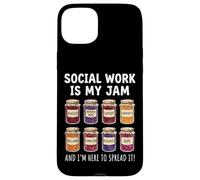 Carcasa para iPhone 15 Plus Social Work Is My Jam and I'm Here To Spread It