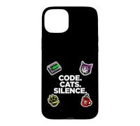 Carcasa para iPhone 15 Plus Software Engineer Introvert Code Cats Silence