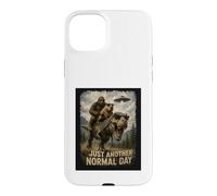Carcasa para iPhone 15 Plus Solo Otro día Normal | Retro Bigfoot Capibara T-Rex