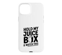 Carcasa para iPhone 15 Plus Sostenga mi Caja de Jugo y vea Esto