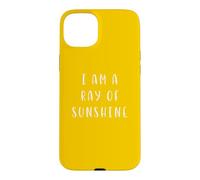 Carcasa para iPhone 15 Plus Soy un Rayo de Sol Declaración motivadora Inspiradora