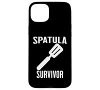 Carcasa para iPhone 15 Plus Spatula SUPERVIVIENTE Divertida Madre Familia Retro Infancia