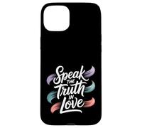 Carcasa para iPhone 15 Plus Speak The Truth In Love Amable honestidad fe -