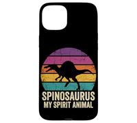 Carcasa para iPhone 15 Plus Spinosaurus Retro Sunset My Spirit Animal