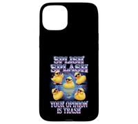 Carcasa para iPhone 15 Plus Splish Splash Your Opinion Is Trash Rubber Duck