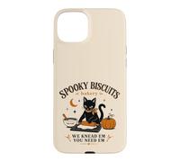 Carcasa para iPhone 15 Plus Spooky Biscuit Bakery Black Cat Hornear Humor Humor Estado de ánimo