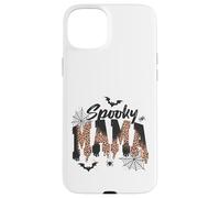Carcasa para iPhone 15 Plus Spooky Mama Leopard Print Ghost Halloween Design