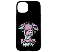 Carcasa para iPhone 15 Plus Spooky Mama Pastel Goth Skeleton Hand Café Mama para Halloween
