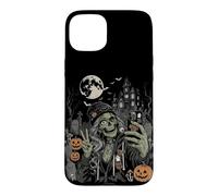 Carcasa para iPhone 15 Plus Spooky Szn Zombie Girl Selfie Truco o Trato Halloween