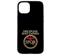 Carcasa para iPhone 15 Plus SPQR Legión Romana Imperio Romano Legionario Disciplina