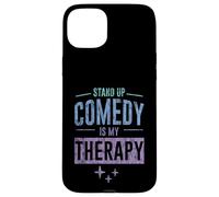 Carcasa para iPhone 15 Plus Stand Up Comedy Is My Therapy Artista Comediante -