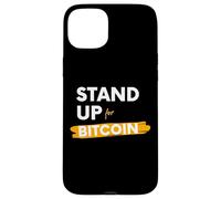 Carcasa para iPhone 15 Plus Stand Up For Bitcoin Cryptocurrency Is Freedom BTC Crypto