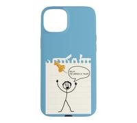 Carcasa para iPhone 15 Plus Stick Figure Under A Tack Funny Stick Hombre Oficina Regalo