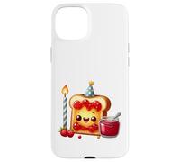 Carcasa para iPhone 15 Plus Sudadera con Comida para Celebrar la Fiesta Kawaii Toast Jam