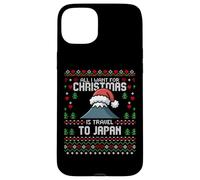 Carcasa para iPhone 15 Plus Suéter Feo de Navidad de Viaje a Japón Monte Fuji