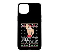 Carcasa para iPhone 15 Plus Suéter Feo de Navidad North Swole Sexy Fit Santa Claus