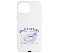 Carcasa para iPhone 15 Plus Summer Vibes Only Surf Sun Cove Beach Vacaciones
