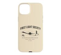 Carcasa para iPhone 15 Plus Sunrise Running Coffee Miles Music Corredor de la mañana