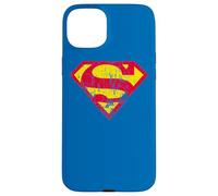 Carcasa para iPhone 15 Plus Superman Classic Yello & Red Logo Distressed