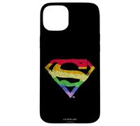 Carcasa para iPhone 15 Plus Superman Rough Rainbow Pride Logo