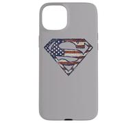 Carcasa para iPhone 15 Plus Superman Wartorn US Flag