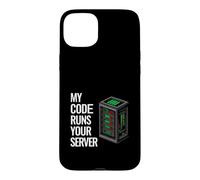 Carcasa para iPhone 15 Plus SysAdmin Programmer My Code Runs Your Server