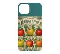 Carcasa para iPhone 15 Plus Tabla de Frutas Heritage Apples Vintage Orchard
