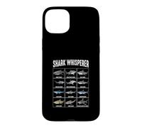 Carcasa para iPhone 15 Plus Tabla de identificación de Especies de Tiburones susurradores de Tiburones