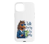 Carcasa para iPhone 15 Plus Talk Derby To Me Funny Cool Racing Horse Men Women