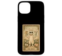 Carcasa para iPhone 15 Plus Tarjeta Divertida del Tarot de Pascua Bunny Rabbit Bruh 67 Six Seven Meme