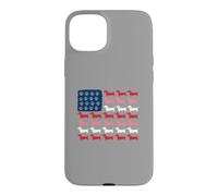 Carcasa para iPhone 15 Plus Teckel Paws and Stripes Forever