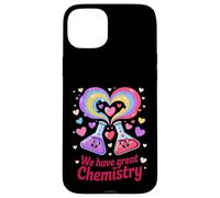 Carcasa para iPhone 15 Plus Tenemos una Gran química Ciencia Amor día de San Valentín