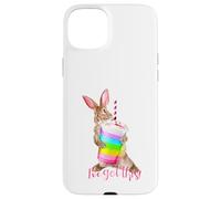 Carcasa para iPhone 15 Plus Tengo Esta Linda Bebida de batido con Forma de arcoíris con Forma de Conejito Que es motivadora