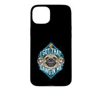 Carcasa para iPhone 15 Plus Tengo un Amigo en mí, Divertido Meme para Amantes de los Perros Pug