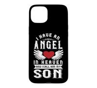 Carcasa para iPhone 15 Plus Tengo un ángel en el Cielo y lo llamo Recuerdo de mi Hijo