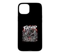 Carcasa para iPhone 15 Plus Tesoro de Runa vikinga dragón nórdico Fafnir
