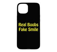 Carcasa para iPhone 15 Plus Tetas Reales. Sonrisa Falsa
