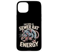 Carcasa para iPhone 15 Plus The Goal Is Sewer Rat Energy Meme caótico |-