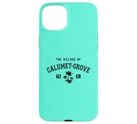 Carcasa para iPhone 15 Plus The Village of Calumet Grove - Diseño de Palmeras de Estilo clásico
