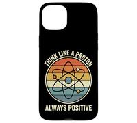 Carcasa para iPhone 15 Plus Think Like A Proton Always Positive Profesor De Ciencias