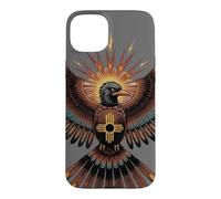 Carcasa para iPhone 15 Plus Thunderbird Nativo Americano Mitología Southwest Bird Zia