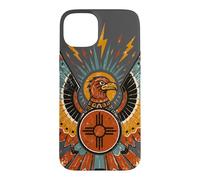 Carcasa para iPhone 15 Plus Thunderbird Nativo Americano Mitología Southwest Bird Zia
