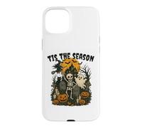 Carcasa para iPhone 15 Plus Tis The Season Halloween Skeleton Ghost Vibes Men Women