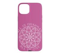 Carcasa para iPhone 15 Plus Todo es Brahman, Todo es uno, Yoga, Unicidad, Mandala Art