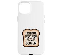 Carcasa para iPhone 15 Plus Tolero Mucho Pero no Gluten Divertido celíaco Sin Trigo
