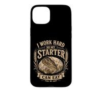 Carcasa para iPhone 15 Plus Trabajo Duro para Que mi Principiante Pueda Comer Pan Panadero de Masa Madre