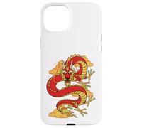 Carcasa para iPhone 15 Plus Traditional Zodiac Lucky Red Oriental Chinese Dragon
