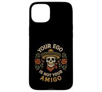 Carcasa para iPhone 15 Plus Tu Ego no es tu Amigo Sombrero Calavera Arte Popular