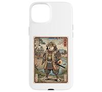 Carcasa para iPhone 15 Plus Ukiyo-e Arte Japonés Shiba Inu Samurai